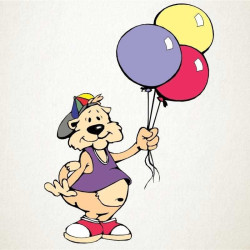 Perro con Globos