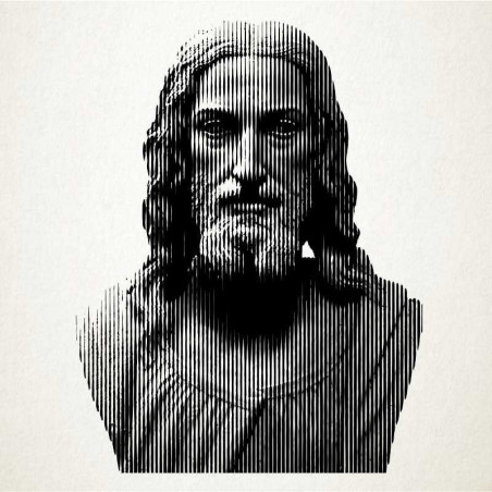 Retrato en vinilo de Jesus de Nazaret