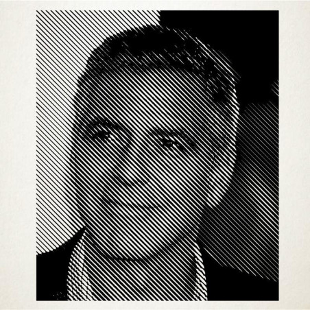 Vinilo adhesivo del retrato de George Cloney